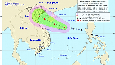 Áp thấp nhiệt đới trên Biển Đông có khả năng mạnh lên thành bão