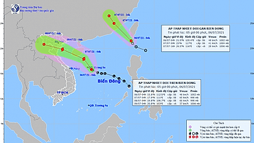 Tropical depressions start to form in East Sea, bring heavy rain to Vietnam