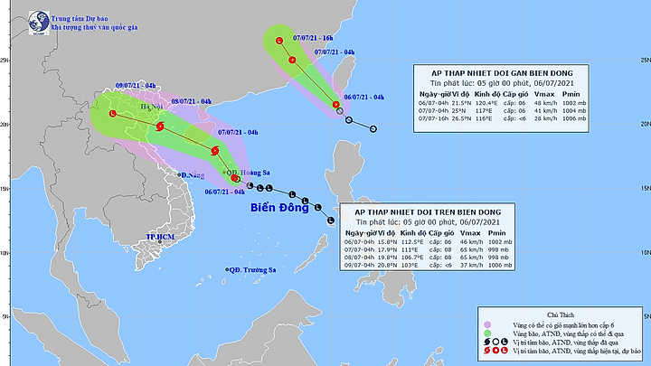 Tropical depressions start to form in East Sea, bring heavy rain to Vietnam