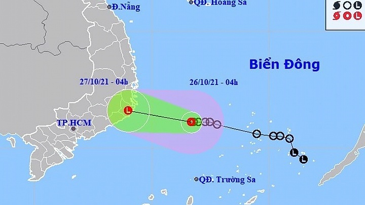 Tropical depression heads towards south-central Vietnam 