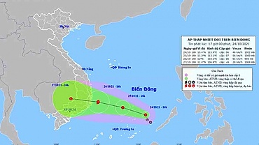 A new storm likely to form in East Sea, hit southern Vietnam