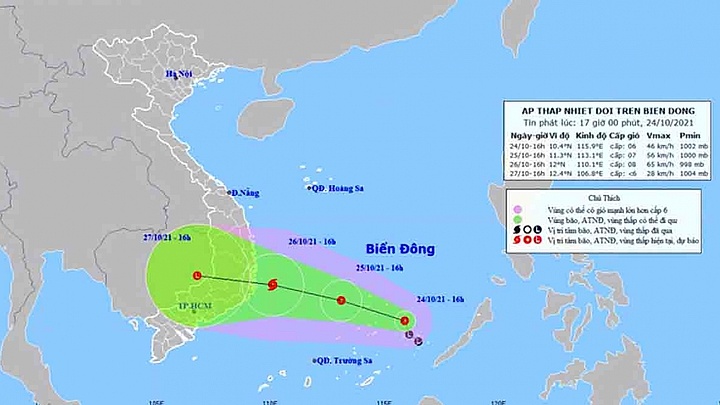 A new storm likely to form in East Sea, hit southern Vietnam