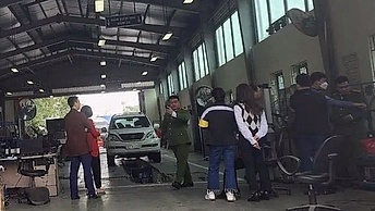 Khám xét Trung tâm Đăng kiểm xe cơ giới 2903S ở Mỹ Đình, Hà Nội