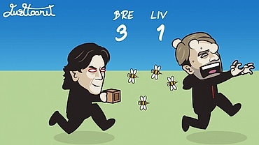 Biếm họa 24h: Liverpool đi vào "vết xe đổ" của MU và Man City