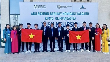 Vietnam ranks first at Abu Reikhan Beruniy International Chemistry Olympiad