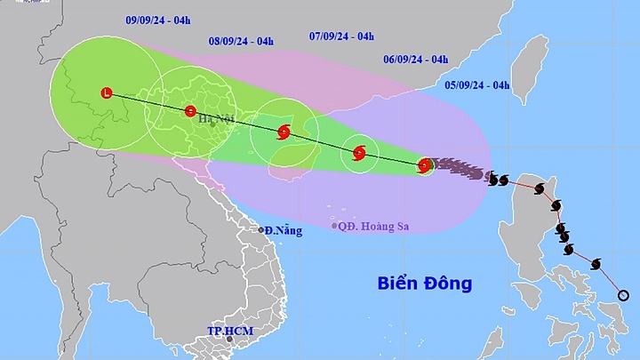 Typhoon Yagi keeps gathering force, heads towards Northern Vietnam