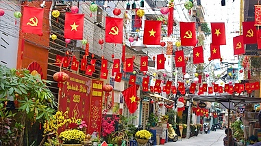 Đường phố TP.HCM ngập tràn sắc Xuân