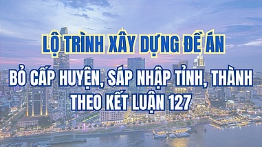 Lộ trình xây dựng đề án bỏ cấp huyện, sáp nhập tỉnh, thành theo Kết luận 127