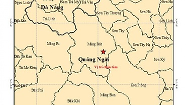 Mild quake hits Quang Ngai province