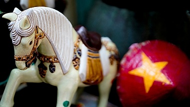 A closer look at a unique collection of ceramic horses for Tet