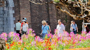 Foreign visitors embrace Lunar New Year traditions at Hue Imperial Citadel