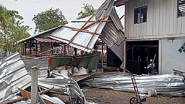 Giông lốc ảnh hưởng 55 tỉnh Thái Lan, nhiều vùng chịu thiệt hại