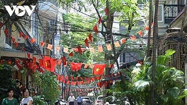 National flags a familiar sight on city streets