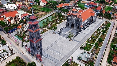 Thinh Long Parish Church showcases unique Asian–European architectural fusion