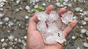 Mưa đá lớn gây thiệt hại tại một số xã vùng cao của Lào Cai