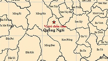 Lại xảy ra động đất ở Kon Plông, Quảng Ngãi gây rung chấn liên tiếp