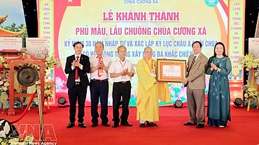 Hai Phong temple recognised for Asia-record stone walls