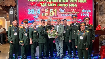 Hội Cựu chiến binh VN tại LB Nga kỷ niệm 51 năm Ngày Giải phóng miền Nam