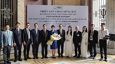 Thủ tướng Nhật Bản Takaichi Sanae thăm và phát biểu tại Đại học Quốc gia Hà Nội