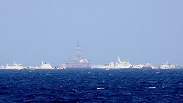 China increases military ship presence in illegal rig’s vicinity