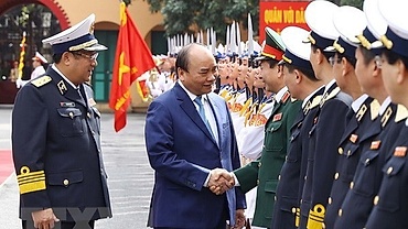 PM inspects combat readiness of Naval High Command