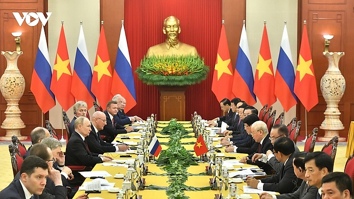 Tổng Bí thư Nguyễn Phú Trọng hội đàm với Tổng thống Liên bang Nga Vladimir Putin