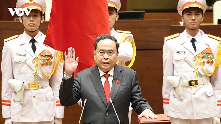 Chùm ảnh: Chủ tịch Quốc hội Trần Thanh Mẫn tuyên thệ nhậm chức