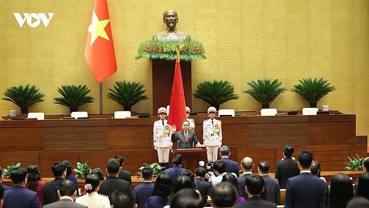 Chủ tịch Quốc hội Trần Thanh Mẫn tuyên thệ nhậm chức
