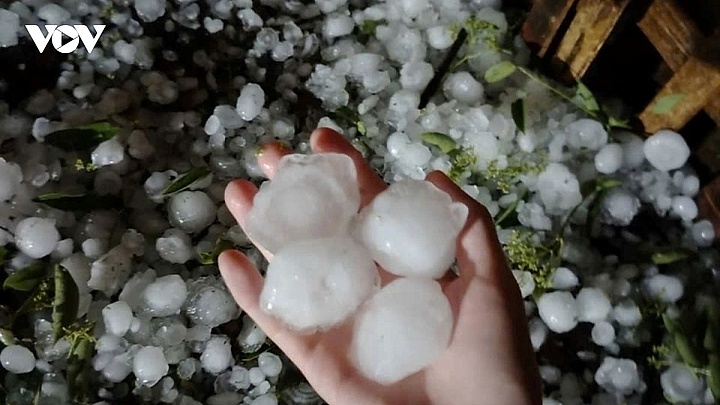 Large hailstorm causes damage in northern Vietnam