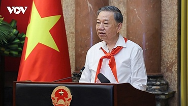 Tổng Bí thư, Chủ tịch nước Tô Lâm gặp mặt 85 đội viên tiêu biểu toàn quốc